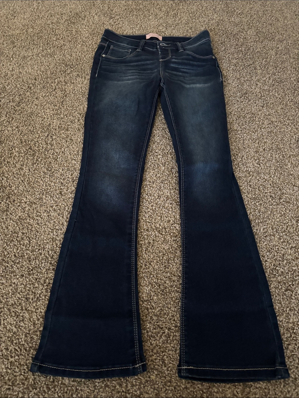 Squeeze | Kids Dark Wash Flare Jeans - Classic Stretch Denim | Size 10